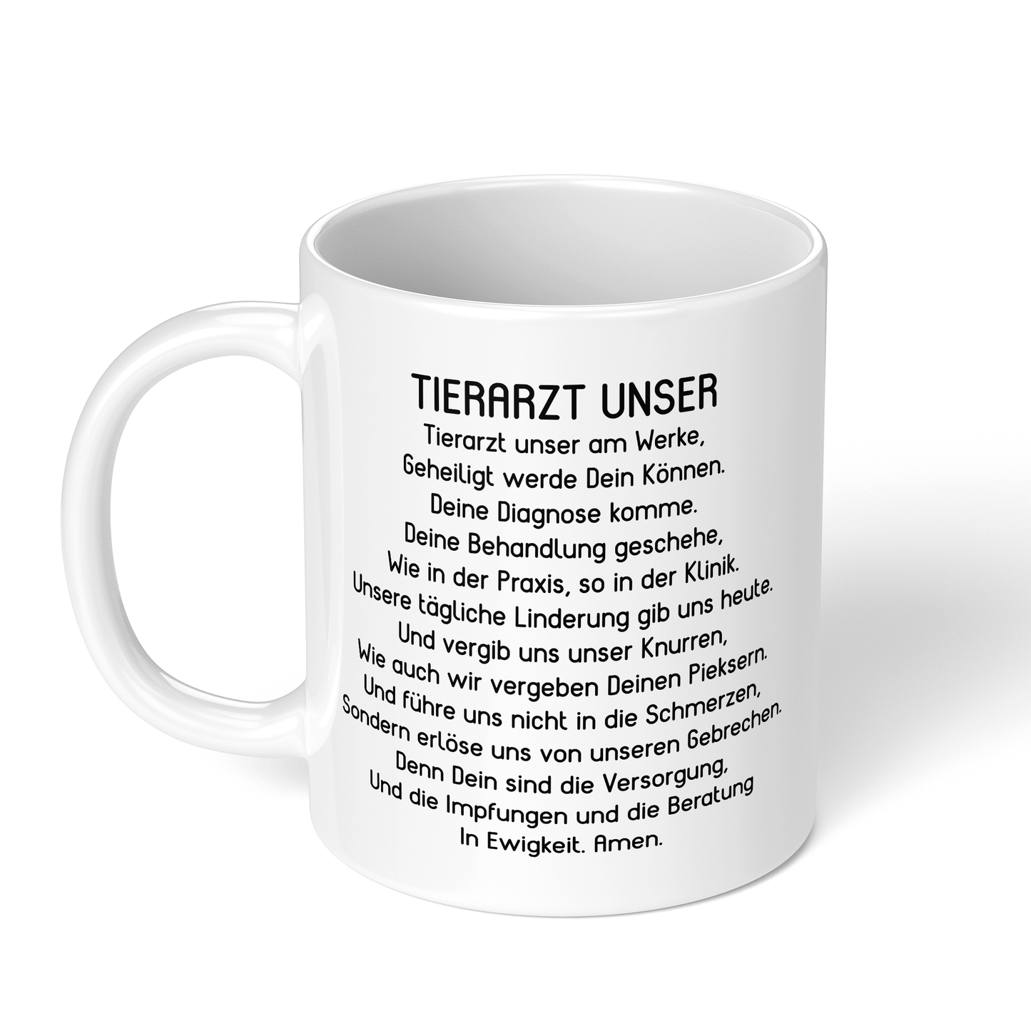 CupHaven® Tierarzt Tasse - "Tierarzt Unser"-Gebet - Geschenk für Tierärzte und Tierärztinnen