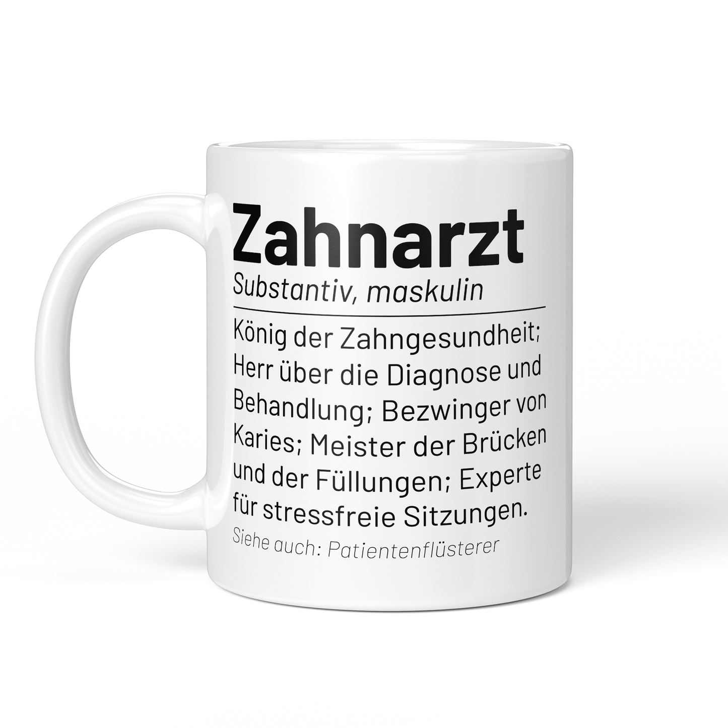 CupHaven® Zahnarzt Tasse - Wörterbuch "Zahnarzt" - Geschenk für Zahnärzte und Zahnärztinnen