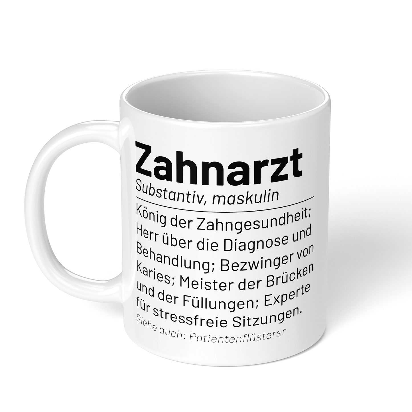 CupHaven® Zahnarzt Tasse - Wörterbuch "Zahnarzt" - Geschenk für Zahnärzte und Zahnärztinnen