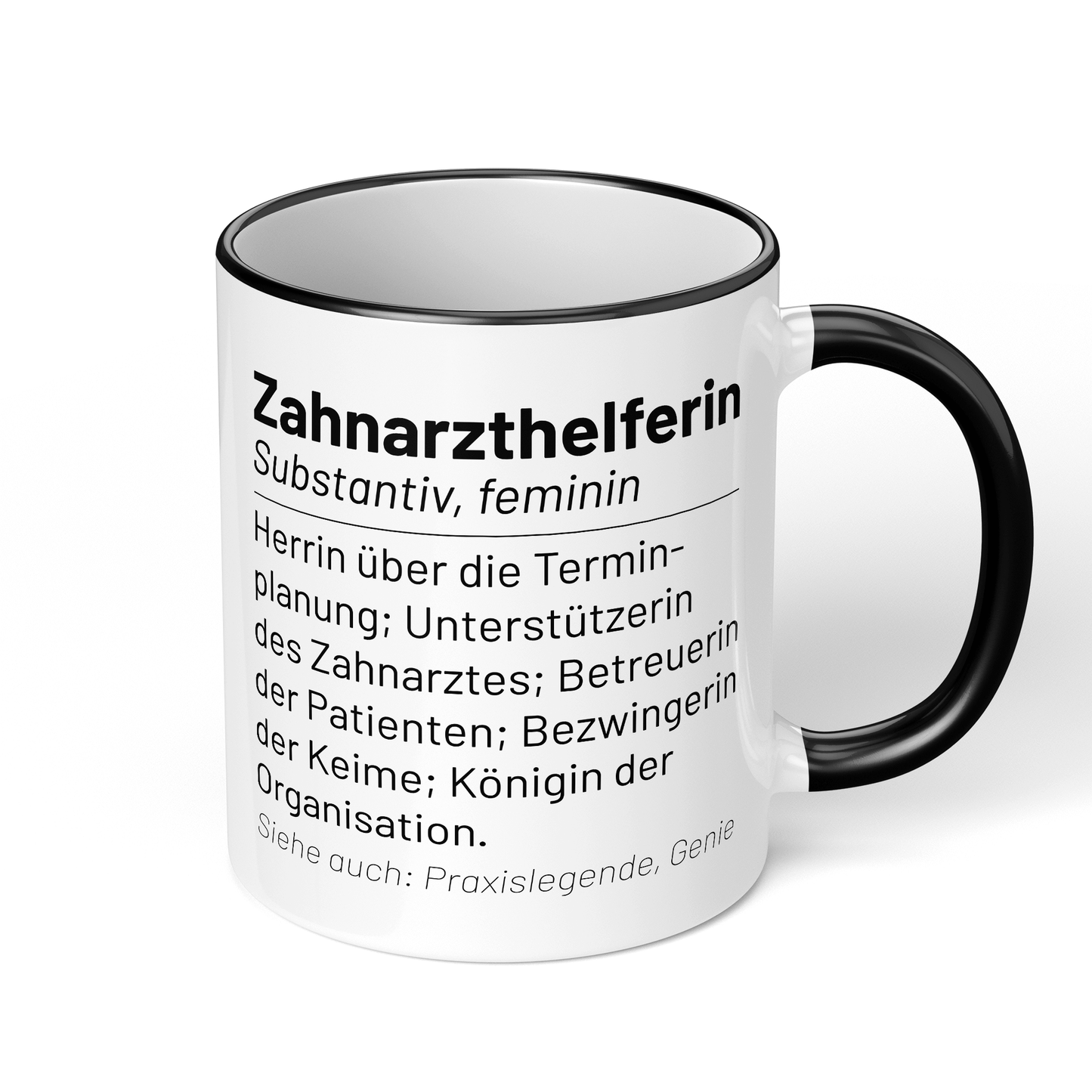 CupHaven® Zahnarzthelferin Tasse - Wörterbuch "Zahnarzthelferin" - Geschenk für Zahnmedizinische Fachangestellte oder ZFAs