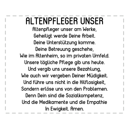 Altenpfleger Tasse Altenpfleger Unser Gebet
