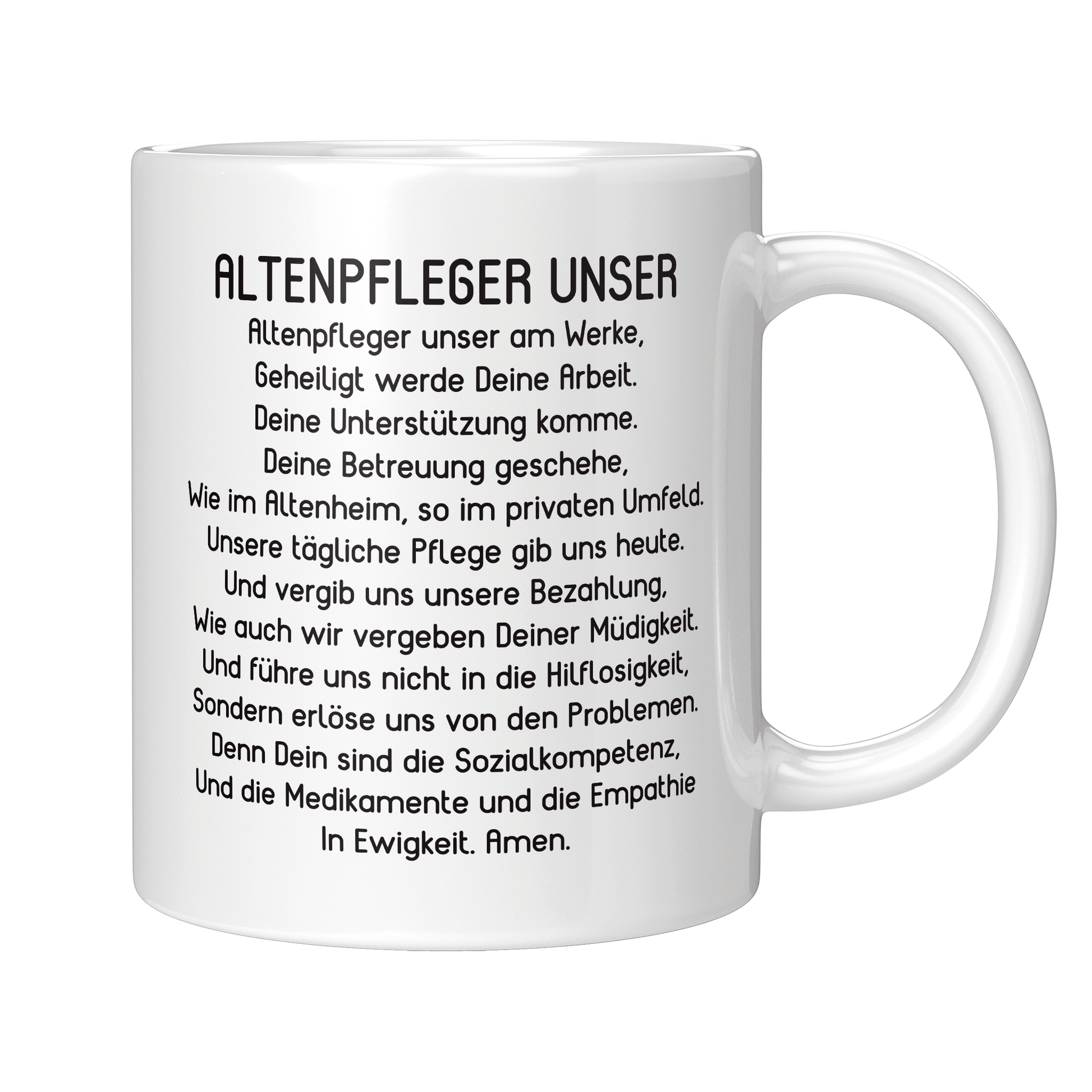 Altenpfleger Tasse Altenpfleger Unser Gebet