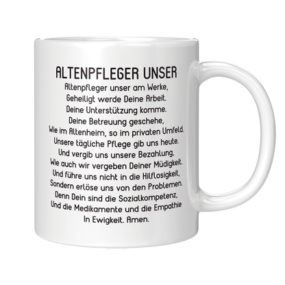 Altenpfleger Tasse Altenpfleger Unser Gebet