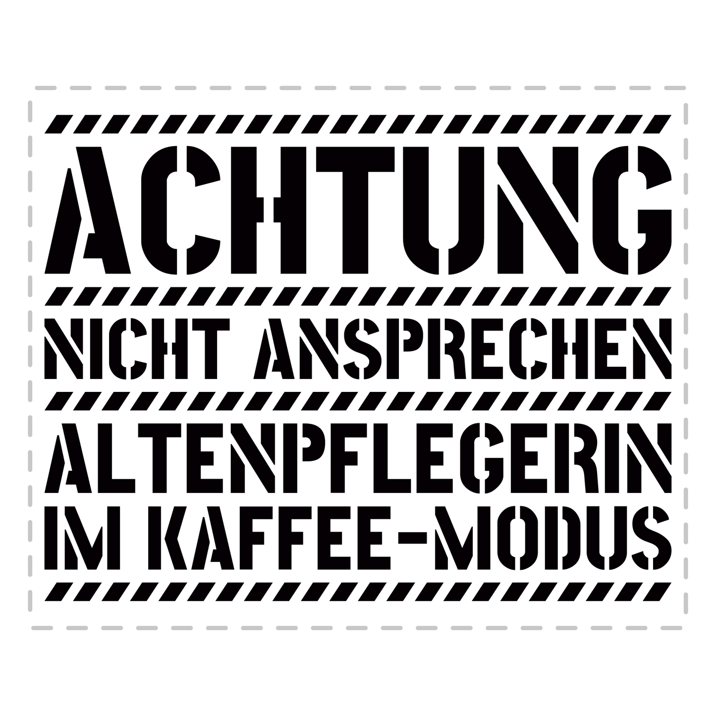 Altenpfleger Tasse - Altenpflegerin im Kaffee-Modus (Altenpflege, Geschenk)
