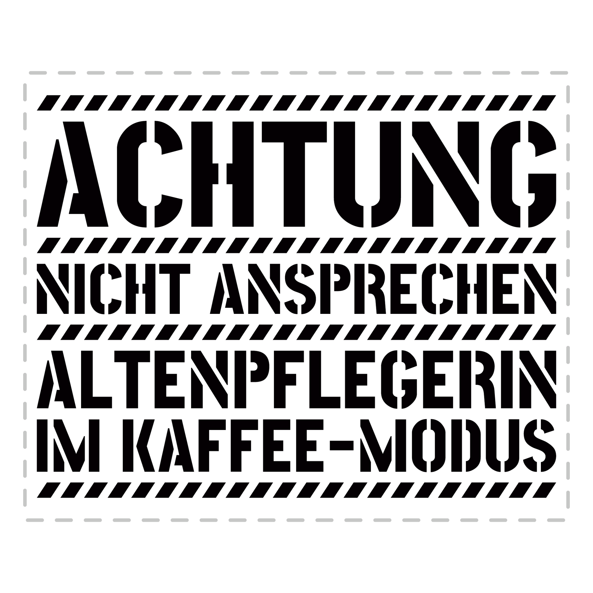 Altenpfleger Tasse - Altenpflegerin im Kaffee-Modus (Altenpflege, Geschenk)