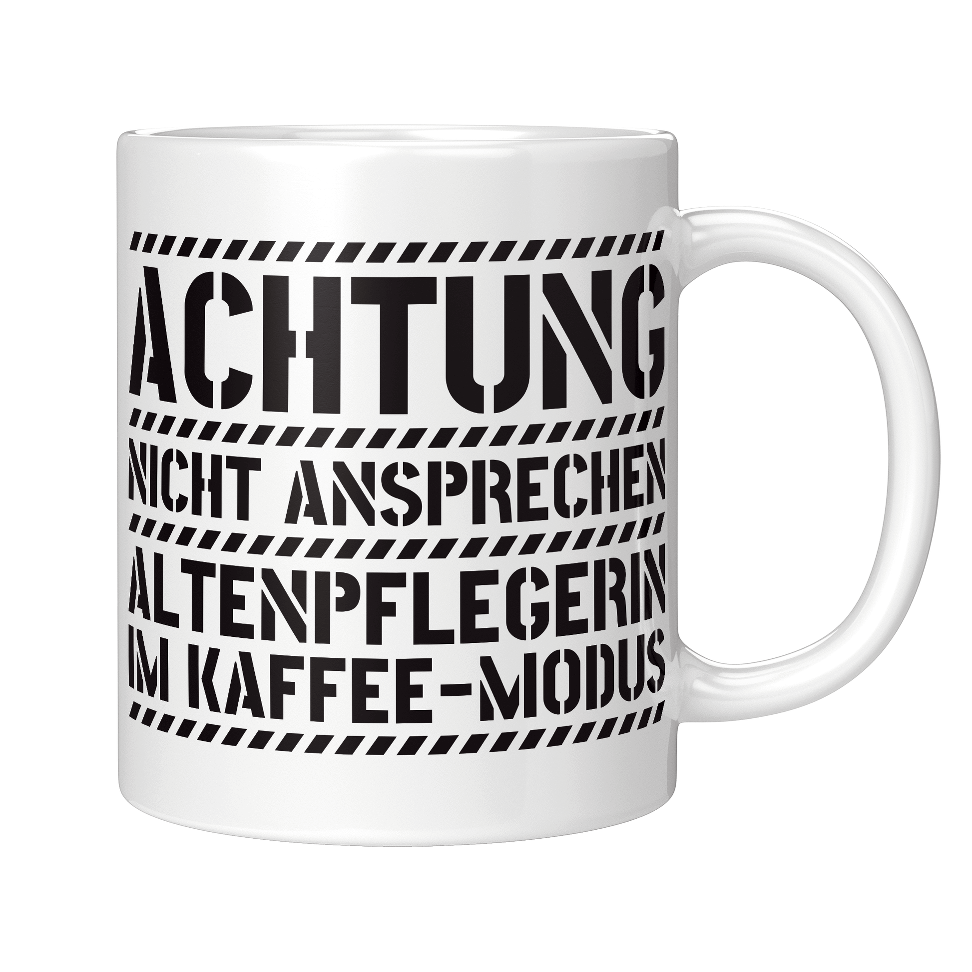 Altenpfleger Tasse - Altenpflegerin im Kaffee-Modus (Altenpflege, Geschenk)