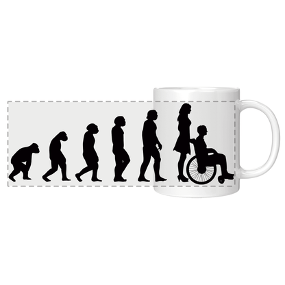 Altenpfleger Tasse Evolution der Altenpflegerin