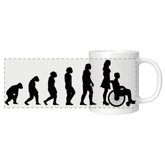 Altenpfleger Tasse Evolution der Altenpflegerin
