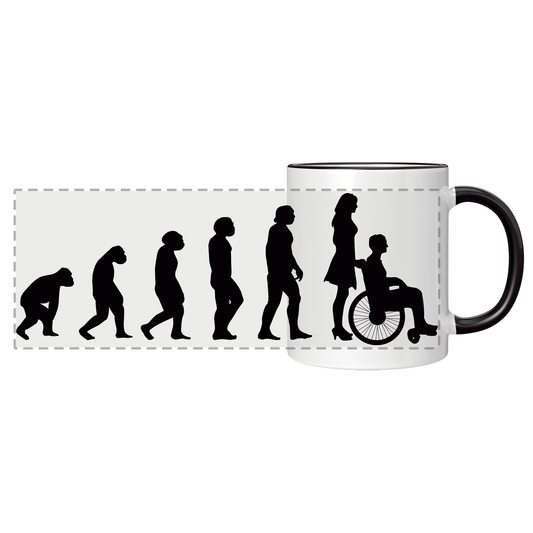 Altenpfleger Tasse Evolution der Altenpflegerin