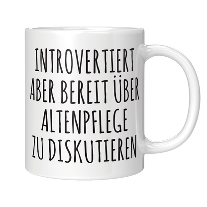 Altenpfleger Tasse Introvertierter Altenpfleger
