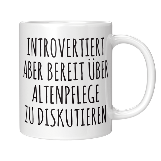 Altenpfleger Tasse Introvertierter Altenpfleger