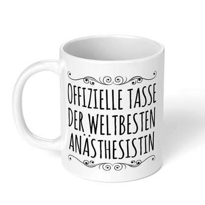 CupHaven® Anästhesie Tasse - Weltbeste Anästhesistin - Geschenk für Anästhesisten, Anästhesistinnen und Fachärzte für Anästhesiologie