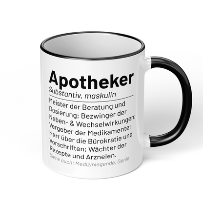 CupHaven® Apotheker Tasse - Wörterbuch "Apotheker" - Geschenk für Apotheker und Apothekerinnen