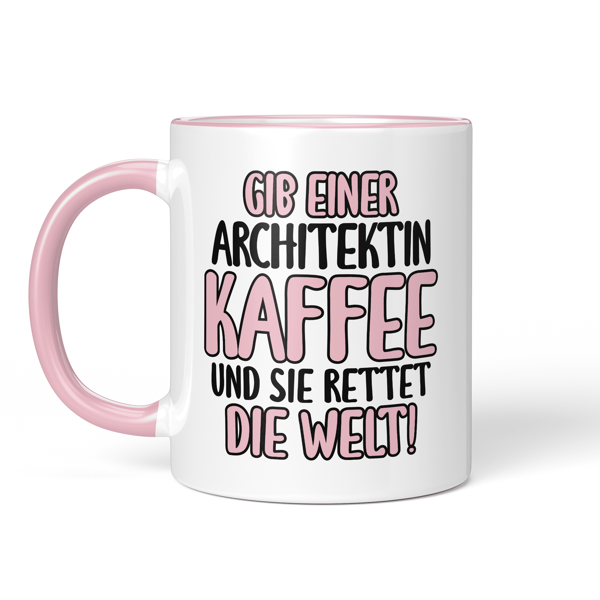 CupHaven® Architekt Tasse - Gib einer Architektin Kaffee und sie rettet die Welt! - Geschenk für Architekten und Architektinnen