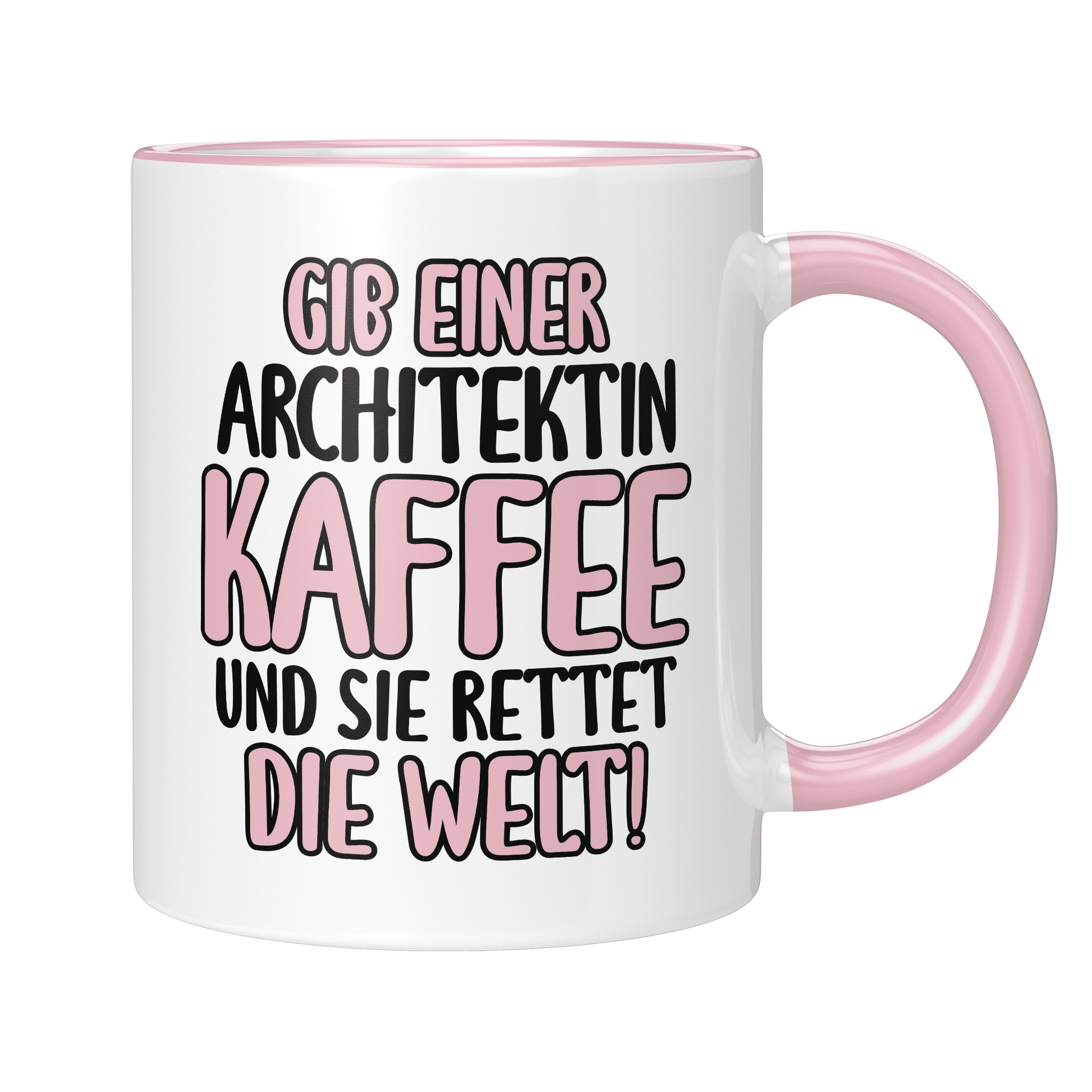 CupHaven® Architekt Tasse - Gib einer Architektin Kaffee und sie rettet die Welt! - Geschenk für Architekten und Architektinnen