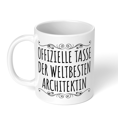 CupHaven® Architekt Tasse - Weltbeste Architektin - Geschenk für Architekten und Architektinnen
