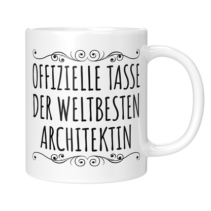 CupHaven® Architekt Tasse - Weltbeste Architektin - Geschenk für Architekten und Architektinnen