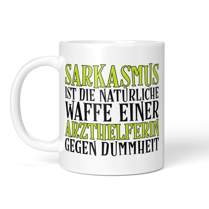 CupHaven® Arzthelferin Tasse - Sarkasmus einer Arzthelferin - Geschenk für Arzthelferinnen und Medizinische Fachangestellte