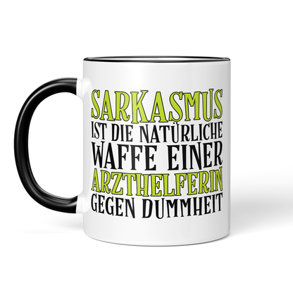 CupHaven® Arzthelferin Tasse - Sarkasmus einer Arzthelferin - Geschenk für Arzthelferinnen und Medizinische Fachangestellte