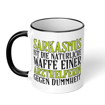 CupHaven® Arzthelferin Tasse - Sarkasmus einer Arzthelferin - Geschenk für Arzthelferinnen und Medizinische Fachangestellte
