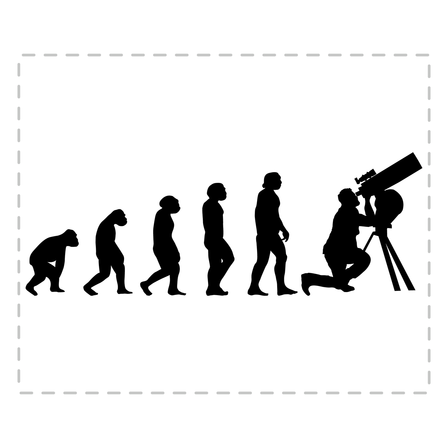 Astronomie Tasse - Evolution des Astronomen (Astronomin, Geschenk)