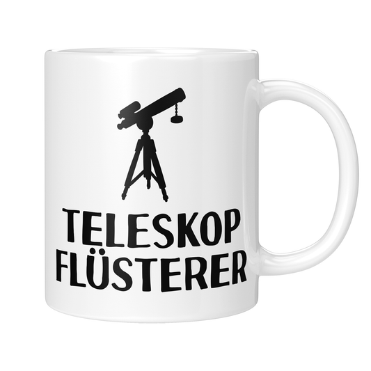 Astronomie Tasse - Teleskopflüsterer (Astronom, Astronomin, Geschenk)