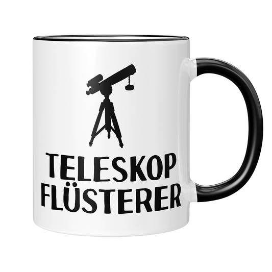Astronomie Tasse - Teleskopflüsterer (Astronom, Astronomin, Geschenk)
