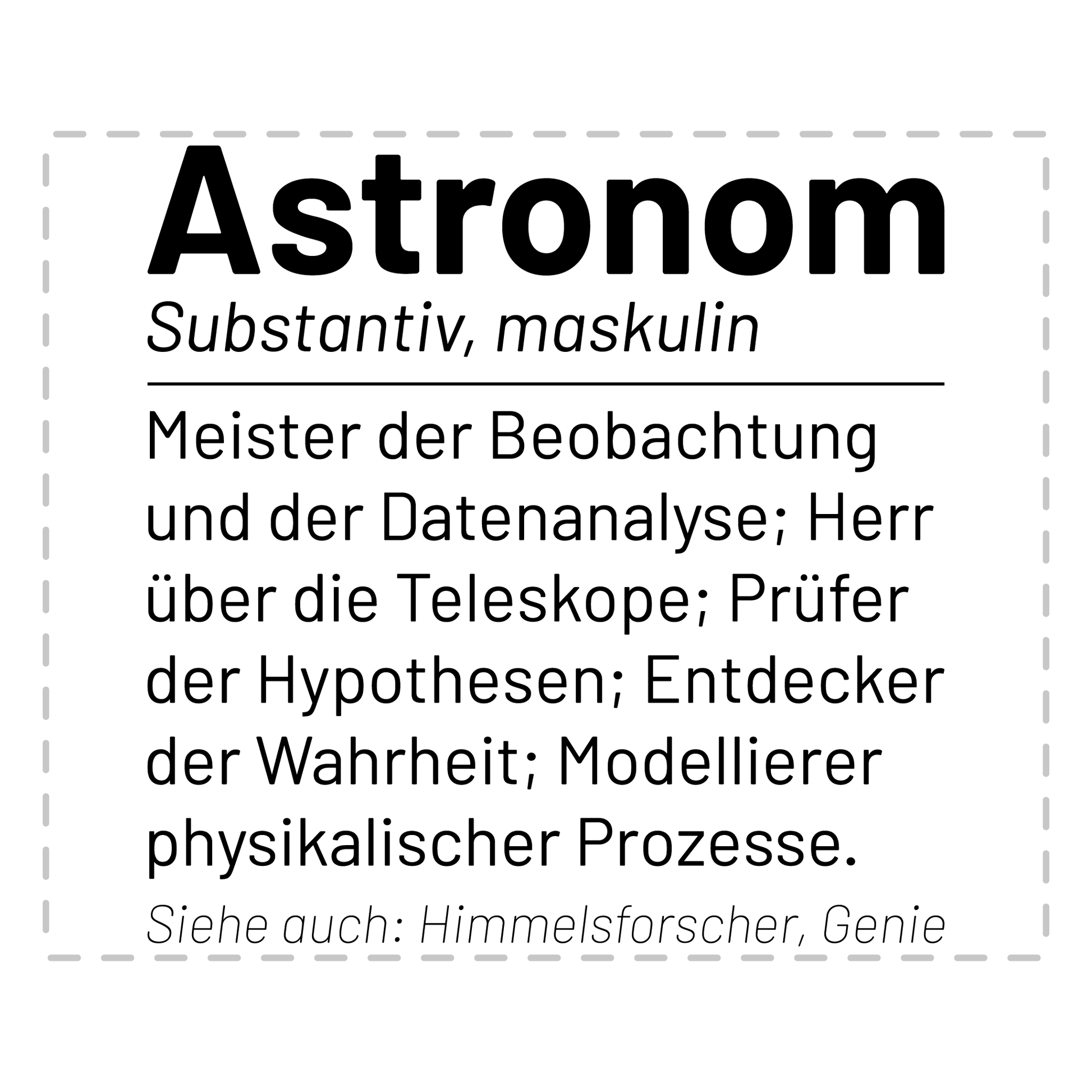 Astronomie Tasse - Wörterbuch "Astronom" (Astronomin, Geschenk)