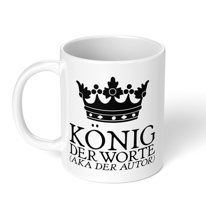 CupHaven® Autor Tasse - König der Worte (aka der Autor) - Geschenk für Autoren und Schriftsteller