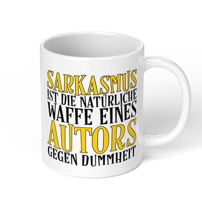 CupHaven® Autor Tasse - Sarkasmus eines Autors - Geschenk für Autoren und Schriftsteller