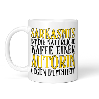 CupHaven® Autor Tasse - Sarkasmus einer Autorin - Geschenk für Autoren und Schriftsteller