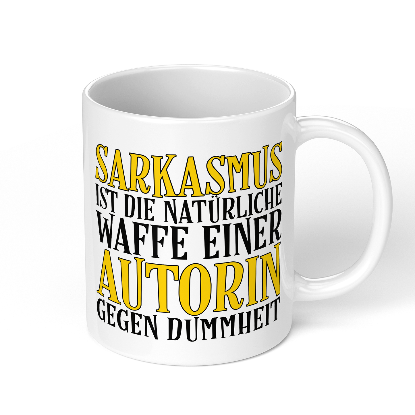 CupHaven® Autor Tasse - Sarkasmus einer Autorin - Geschenk für Autoren und Schriftsteller