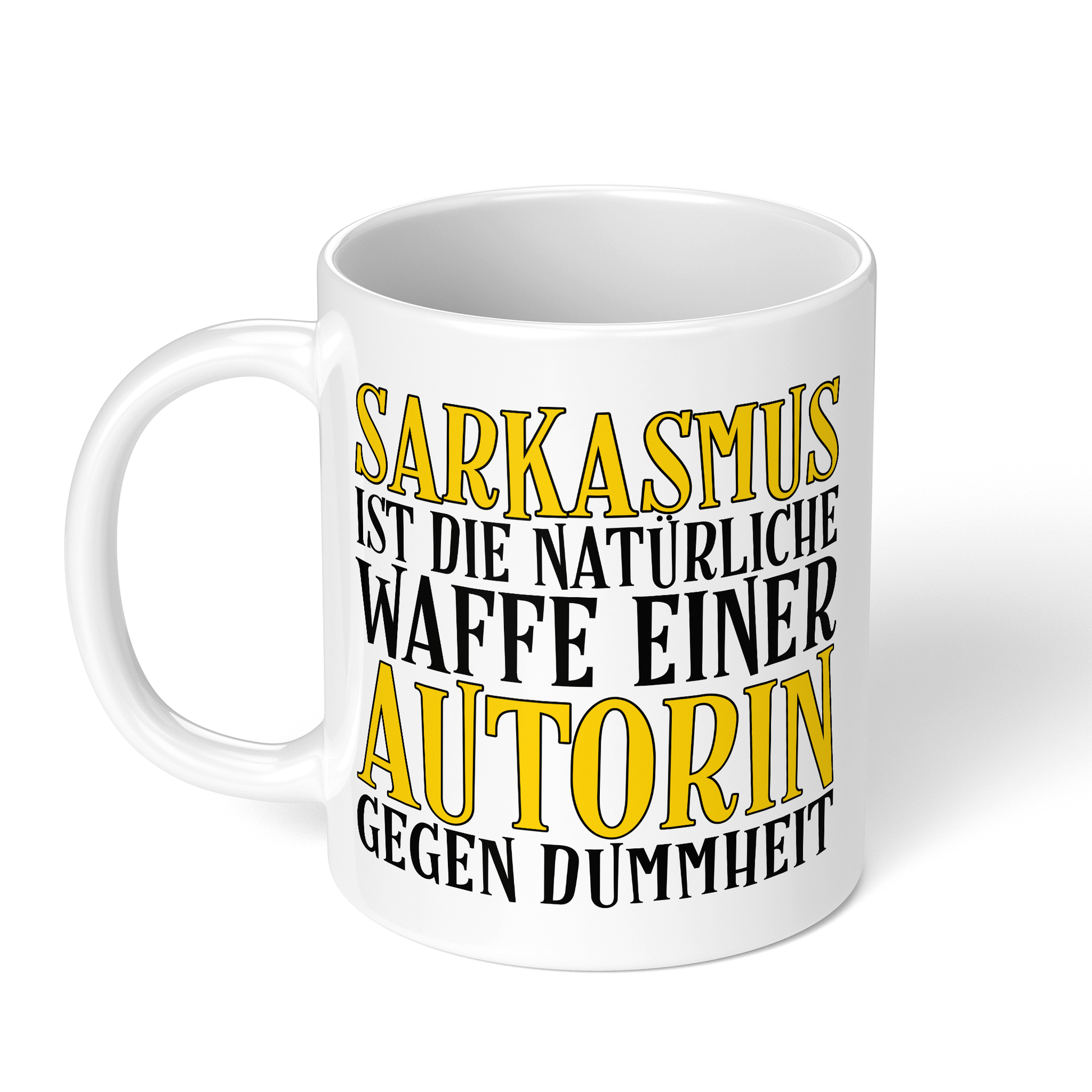 CupHaven® Autor Tasse - Sarkasmus einer Autorin - Geschenk für Autoren und Schriftsteller
