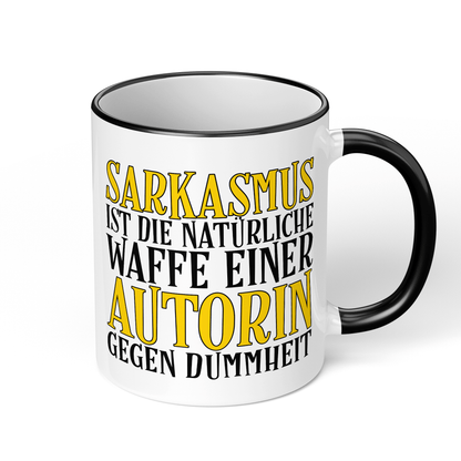 CupHaven® Autor Tasse - Sarkasmus einer Autorin - Geschenk für Autoren und Schriftsteller