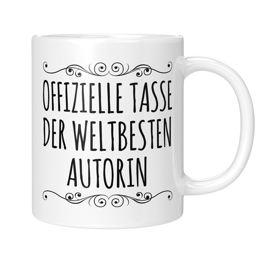 CupHaven® Autor Tasse - Weltbeste Autorin - Geschenk für Autoren und Schriftsteller