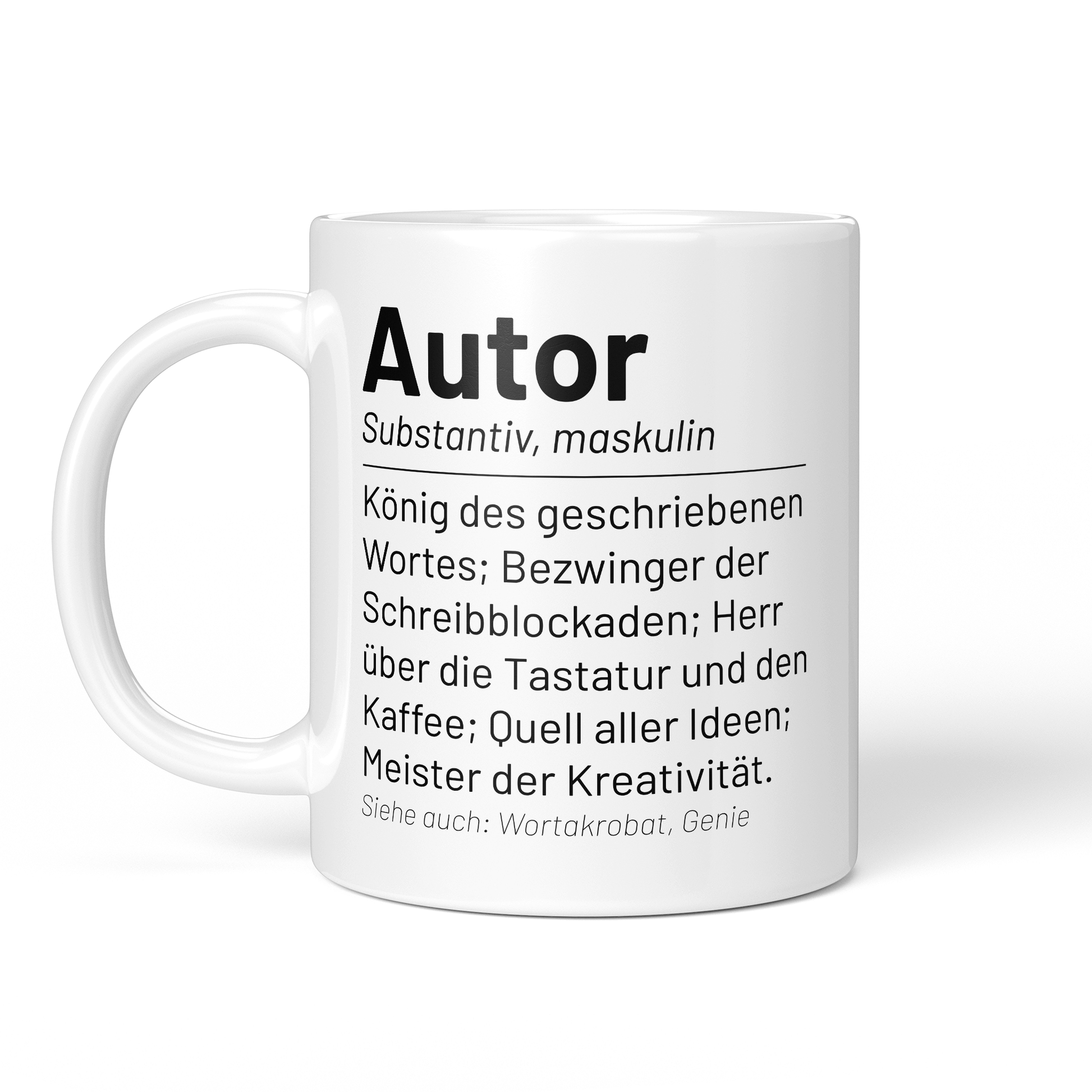 CupHaven® Autor Tasse - Wörterbuch "Autor" - Geschenk für Autoren und Schriftsteller