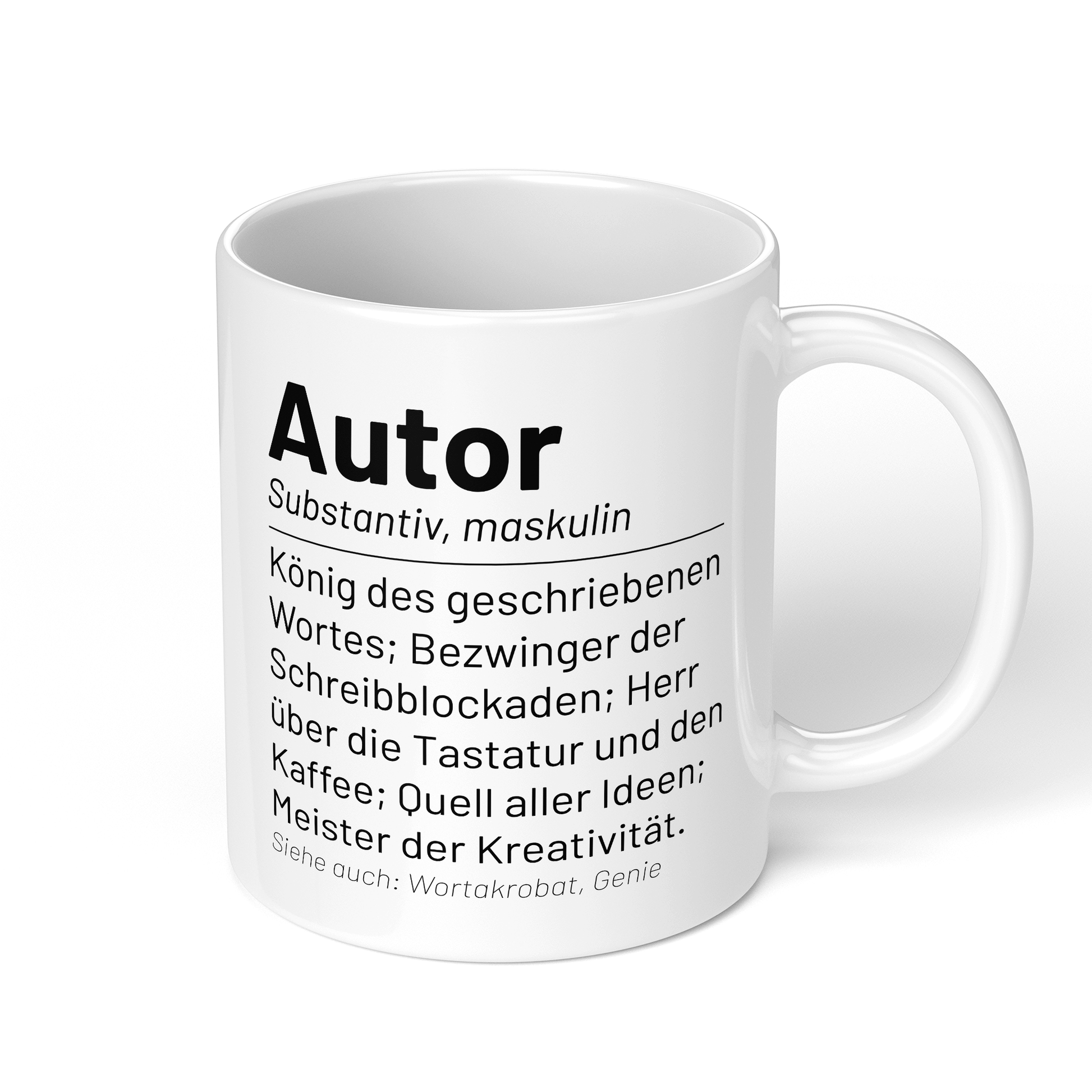CupHaven® Autor Tasse - Wörterbuch "Autor" - Geschenk für Autoren und Schriftsteller