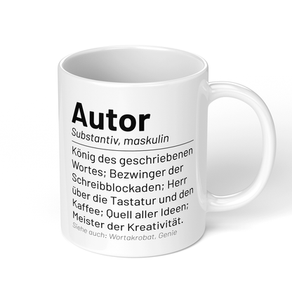 CupHaven® Autor Tasse - Wörterbuch "Autor" - Geschenk für Autoren und Schriftsteller