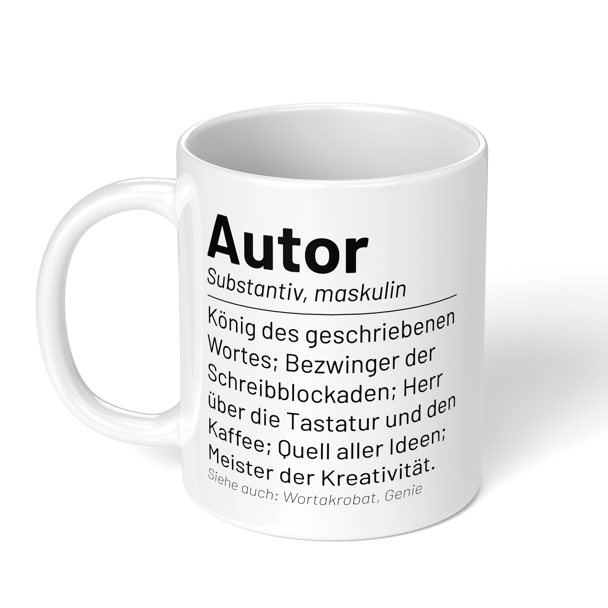 CupHaven® Autor Tasse - Wörterbuch "Autor" - Geschenk für Autoren und Schriftsteller