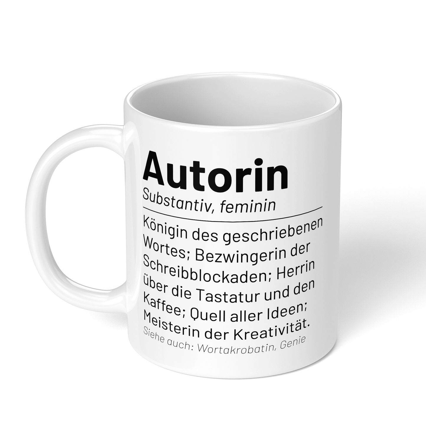 CupHaven® Autor Tasse - Wörterbuch "Autorin" - Geschenk für Autoren und Schriftsteller