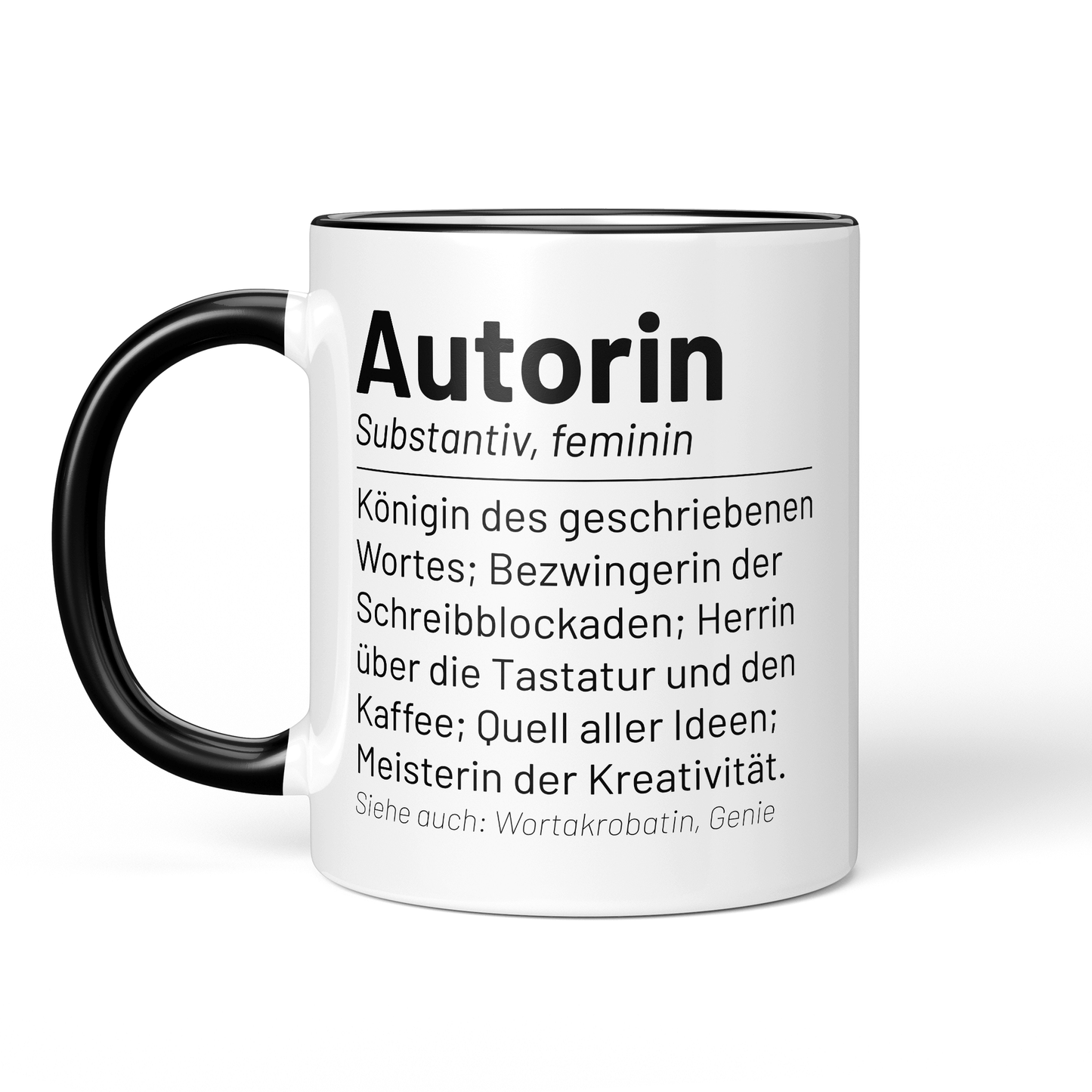 CupHaven® Autor Tasse - Wörterbuch "Autorin" - Geschenk für Autoren und Schriftsteller