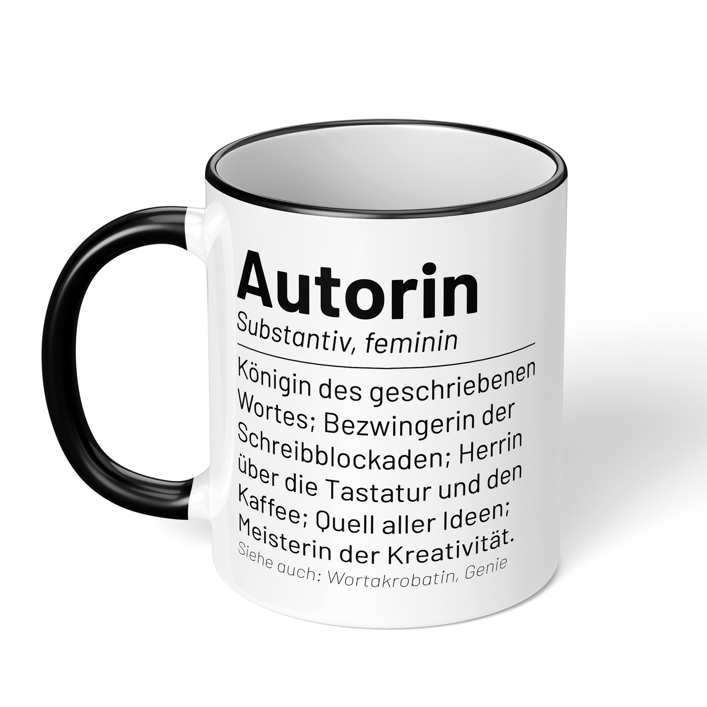 CupHaven® Autor Tasse - Wörterbuch "Autorin" - Geschenk für Autoren und Schriftsteller