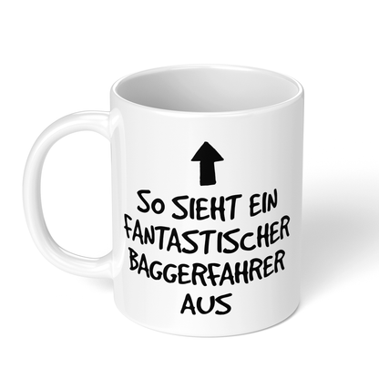 CupHaven® Baggerfahrer Tasse - Fantastischer Baggerfahrer - Geschenk für Baggerfahrer und Baggerfahrerinnen