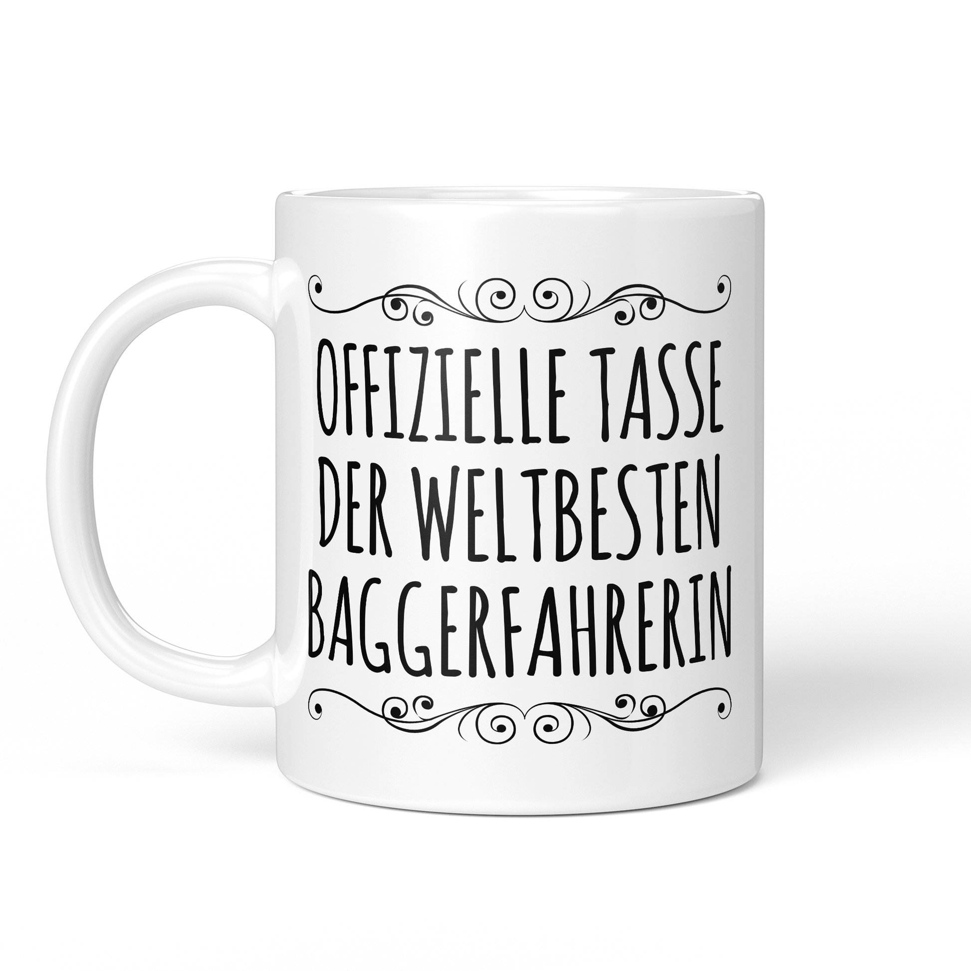 CupHaven® Baggerfahrer Tasse - Weltbeste Baggerfahrerin - Geschenk für Baggerfahrer und Baggerfahrerinnen