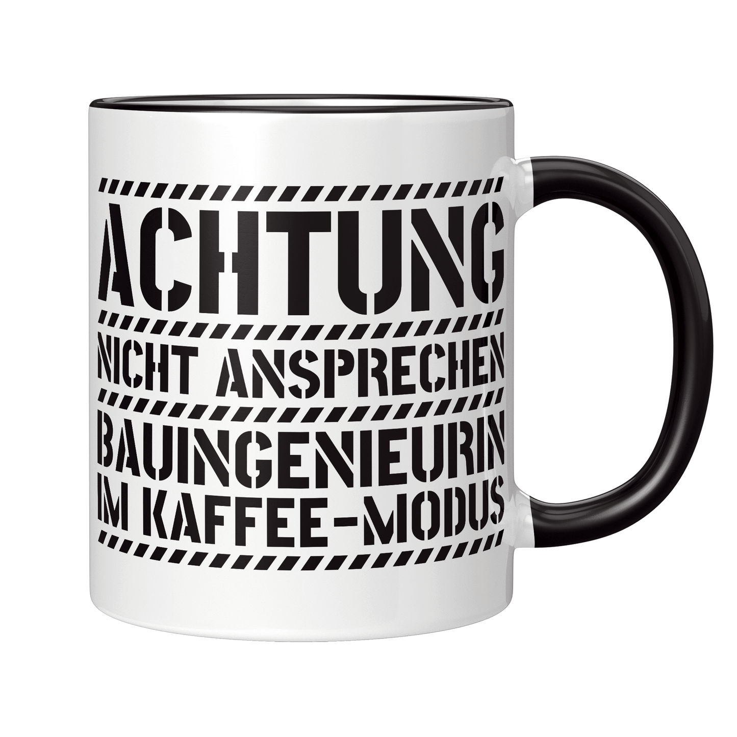Bauingenieur Tasse - Bauingenieurin im Kaffee-Modus (Geschenk)