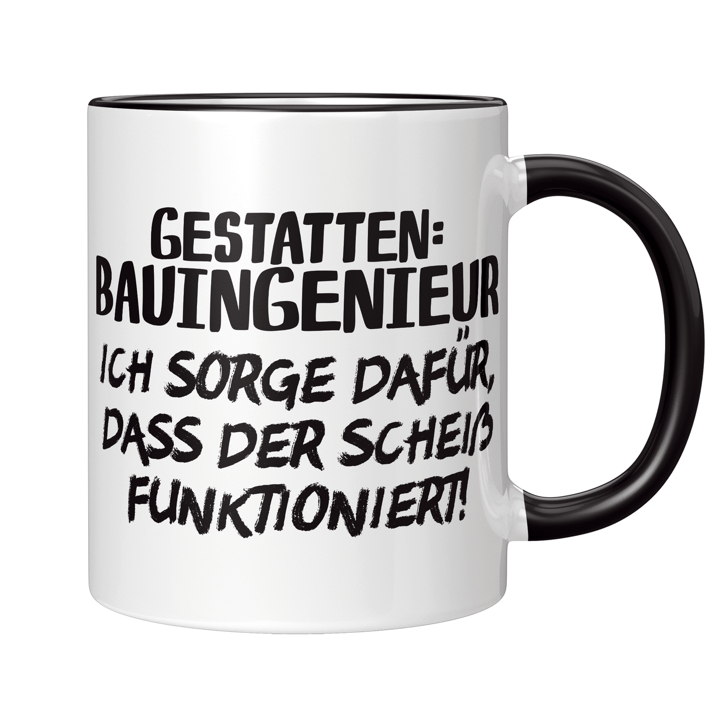 Bauingenieur Tasse - Gestatten: Bauingenieur (Bauingenieurin, Geschenk)