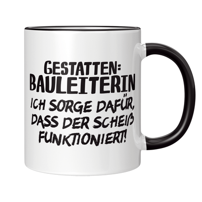 Bauleiter Tasse - Gestatten: Bauleiterin (Bauleitung, Geschenk)