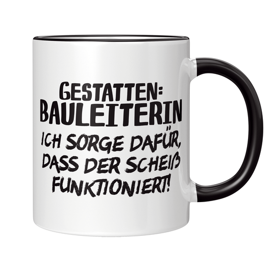 Bauleiter Tasse - Gestatten: Bauleiterin (Bauleitung, Geschenk)