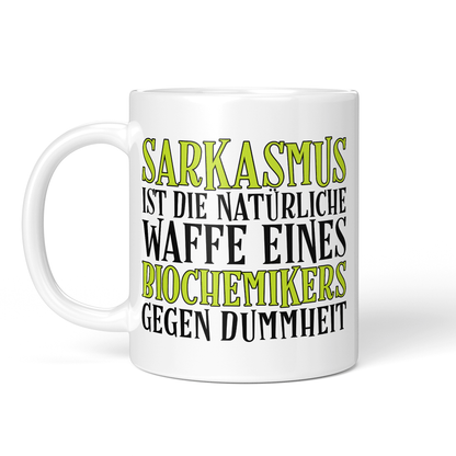CupHaven® Biochemie Tasse - Sarkasmus eines Biochemikers - Geschenk für Biochemiker und Biochemikerinnen