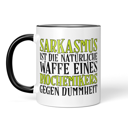 CupHaven® Biochemie Tasse - Sarkasmus eines Biochemikers - Geschenk für Biochemiker und Biochemikerinnen